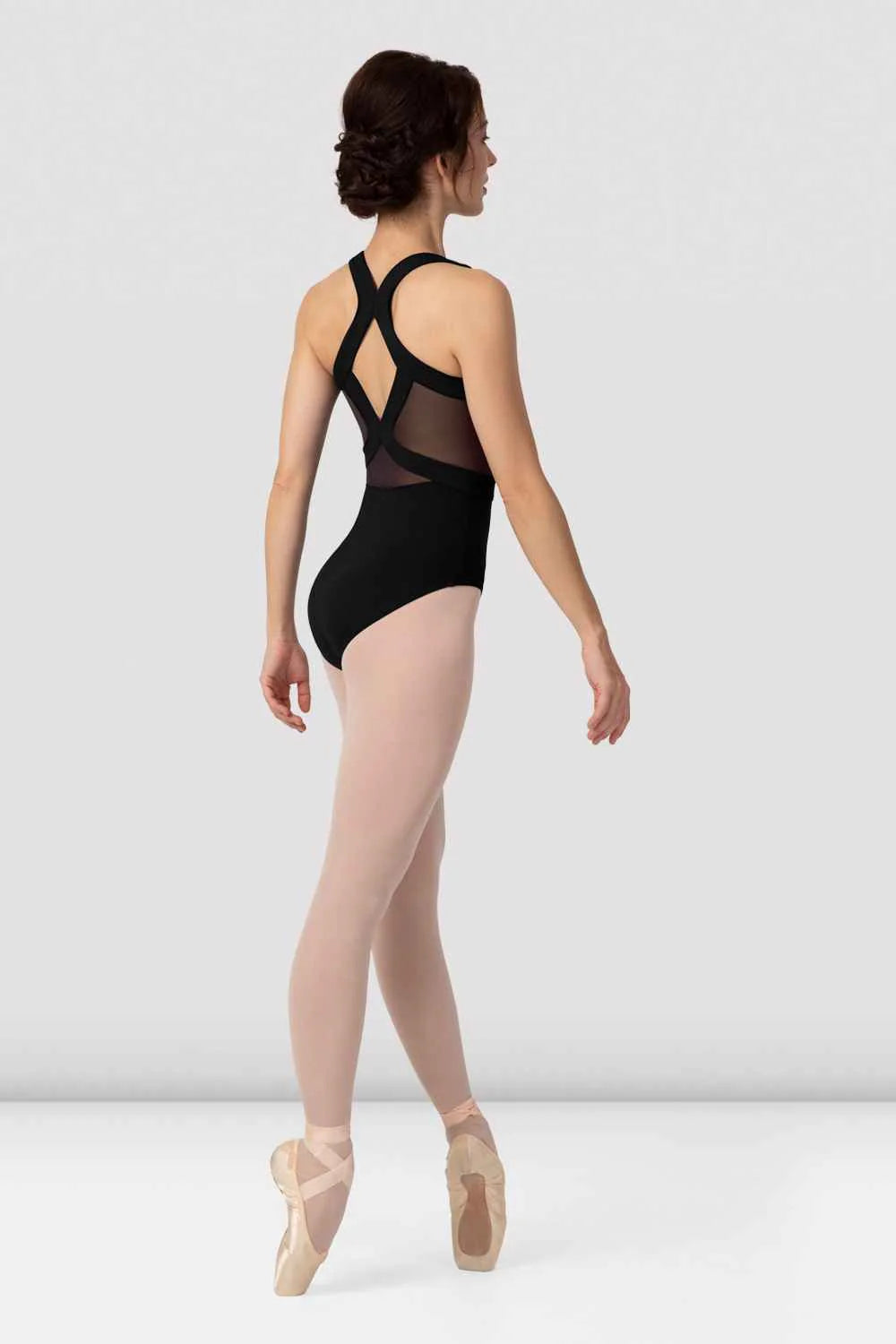 Ladies Boutique Mesh Wide Strap Leotard