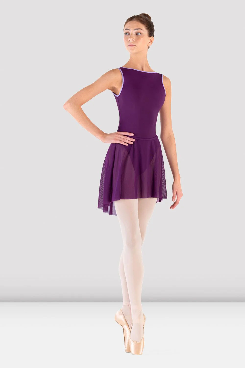 Serendipity Mesh Pull-On Skirt (Plum)