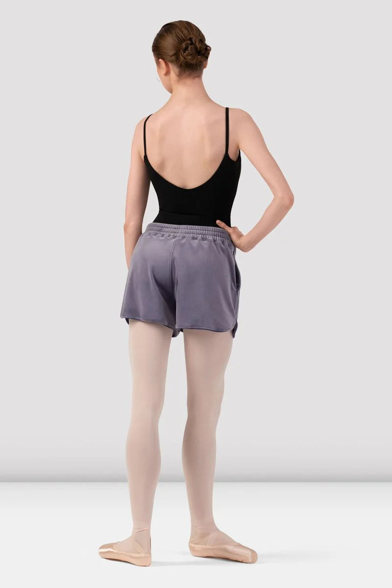 Debby Velvet Shorts (Dusty Lavender)