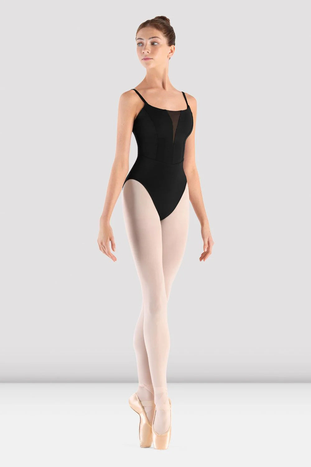 Mesh Insert Camisole Leotard