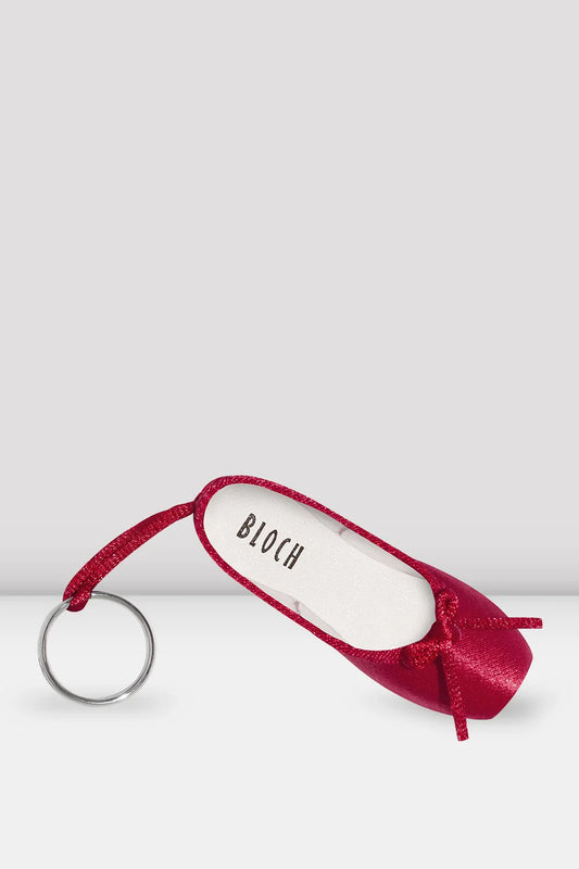 Mini Pointe Shoe Keyring (RED)