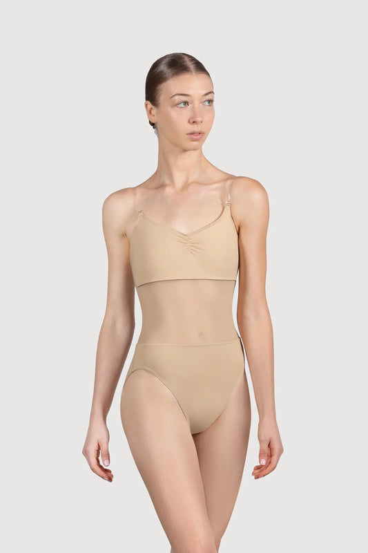 Cordelia Mesh Panel Bodysuit (Sand)