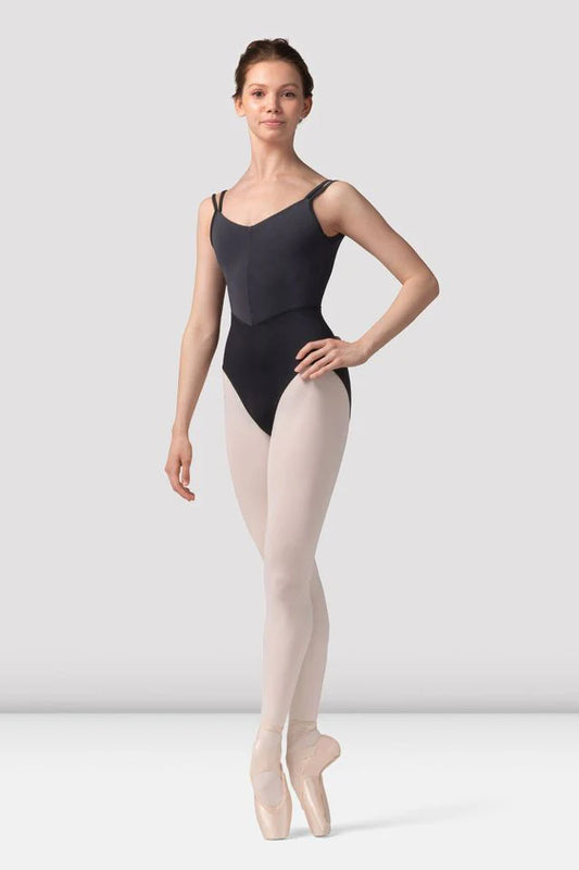 Ladies Mirella Zephyr Double Strap Camisole Leotard (BLK)