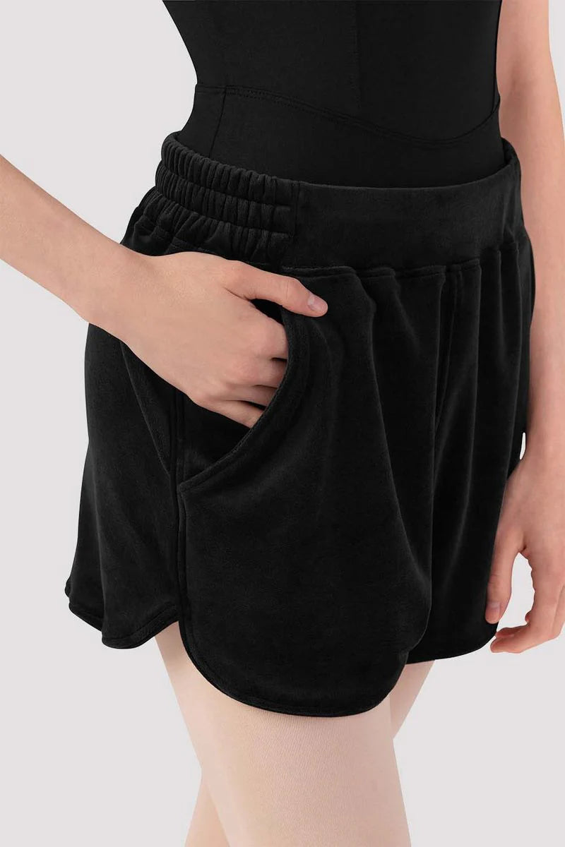 Debby Velvet Shorts (Black)