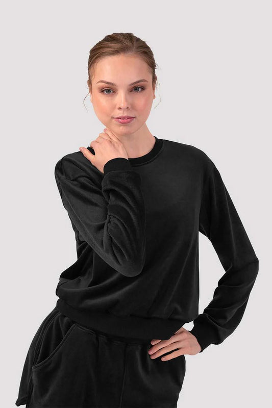 Caroline Velvet Crew Neck Jumper