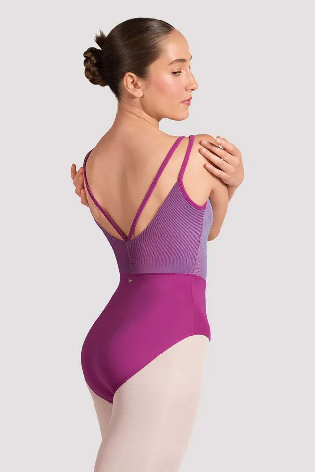 Ladies Mirella Zephyr Double Strap Camisole Leotard (Magenta)