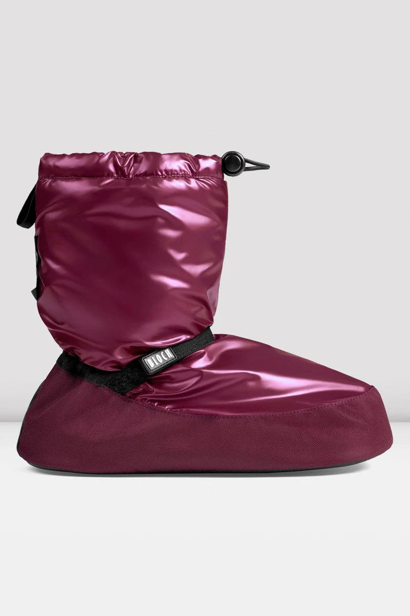 Adult Warm-up Booties (Metallic Burgundy)